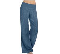 Jean Large Femme Taille Haute Élastique Coupe Droite Jean Femmes Taille Elastique Ultra Baggy Jeans Wide Leg à Jambe Large Coupe Ample Pantalon Fluide éTé Pas Cher Denim Pants Ventes Flash