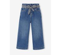 Jean large paperbag fille bleu moyen 8A