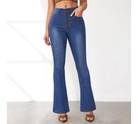 Jean large taille haute pour femme, coupe ample, style boyfriend style Y2K