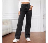 Jean large taille haute pour femme, coupe ample, style boyfriend style Y2K