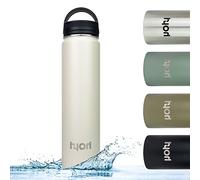Jean & Len 2640109201 HYOH Bouteille D'eau à Double Paroi Isolée Sous Vide en Acier Inoxydable, Taupe, 75ml