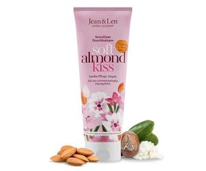 Jean & Len Baume de douche Sensitiv Amande & Beurre de Karité, 250 ml | Nettoie la peau en douceur, pour peau sèche & sensible, parfum nourrissant et sucré d'amande, sans parabènes ni silicones