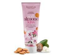 Jean & Len Baume douche sensible huile d'amande & beurre de karité, nettoie la peau en douceur, pour peaux sèches & sensibles, avec parfum d'amande, sans parabènes & silicones, végétalien, 250 ml
