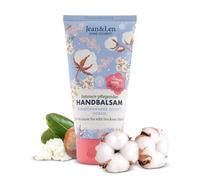 Jean & Len Baume mains Coton & Beurre de Karité, vegan, 75 ml | Soin des mains pour mains sèches à très sèches, soin intense et particulièrement doux, sans parabènes ni silicones