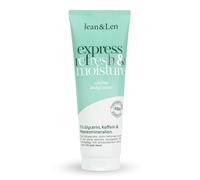 Jean & Len Body Lotion Express Refresh & Moisture, formule de soin intense hydratante à la caféine & beurre de karité, pénètre vite, lotion non grasse, sans silicones, végane, 250 ml
