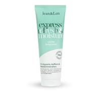 Jean & Len Body Lotion Express Refresh & Moisture, formule hydratante en profondeur avec caféine & beurre de karité, absorption rapide, lotion corporelle non grasse, sans silicone, végétalien, 250 ml