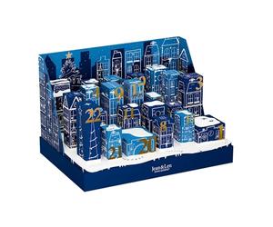 Jean & Len Calendrier de l'Avent 2025, scènes 3D DIY de Noël, y compris deux éditions limitées au design Rosemary & Ginger et une exclusivité parfumée, uniquement en tailles originales, calendrier de