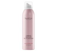 Jean & Len Shower Soufflé Peony & Lychee, avec de l'huile d'amande, de jojoba et de babussa, pour un nettoyage parfumé, mousse de douche, sans parabène ni silicone, végétalien, 200 ml