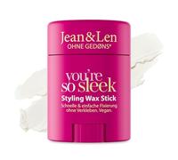 Jean & Len Cire coiffante en stick, pour les looks sleek & les cheveux de bébé, lisse les cheveux volants & offre une fixation forte sans coller, coiffure sans silicone ni parabène, vegan, 25 g