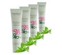 Jean & Len Crème pour les mains I Love You So Matcha, pour les mains normales à sèches, hydrate les mains, pénètre rapidement, soin vegan pour les mains, sans parabènes ni silicones, 75 ml (Lot de 4)