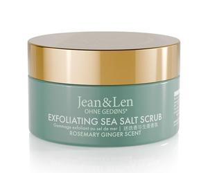 Jean & Len Exfoliating Sea Salt Scrub Rosemary & Ginger, 200 ml | Gommage sel-huile aux huiles riches pour une expérience nettoyante parfumée, sans parabènes ni silicones