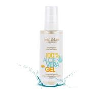 Jean & Len Gel Aloe Vera Après Soleil, apaise & rafraîchit la peau, hydrate, sans silicones, nanoparticules, émulsifiants, microplastiques, huile minérale, parfums & colorants, végétalien, 100 ml