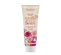 Jean & Len Gel douche à la canneberge et à la vanille - pH idéal pour la peau - Expérience de douche revigorante aux extraits de canneberge et de vanille - Pour une peau douce - Gel douche végétalien
