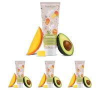 Jean & Len Gel douche exotique Mangue & Avocat, formulation vitalisante pour une sensation de peau sensiblement plus douce, nettoyage de la peau en douceur, sans parabènes, végétalien, 250 ml