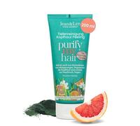 Jean & Len Gommage cuir chevelu Pamplemousse Rose & Spiruline, au vinaigre de pomme & niacinamide, Scalp Scrub doux, protège de la casse, sans silicones & parabènes, végane, 200 ml