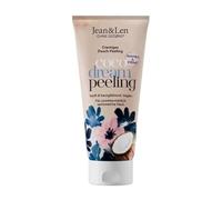 Jean & Len Gommage douche Lait d’avoine & Coco, exfoliant naturel à coques de coco, peau douce et lisse, sans microplastiques ni silicones, vegan, 200 ml