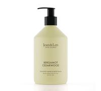 Jean & Len Heavenly Hand & Body Balm Bergamot & Cedarwood, pour une expérience de soin parfumée, avec de l'huile d'argan bio et du beurre de karité, sans parabènes ni silicones, 500 ml