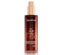 Jean & Len Huile Solaire Sèche SPF 30, spray protection UVA/UVB à l’huile de coco, parfum jasmin & pêche, sans octocrylène, octinoxate ni oxybenzone, vegan, 200 ml
