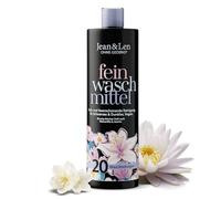 Jean&Len lessive Douce pour Linge Délicat Nénuphar et Jasmin, pour Linge Noir et Foncé, Protège les Fibres Sensibles Contre la Perte de Couleur, lessive Liquide, sans Microplastique, Végan, 1 L