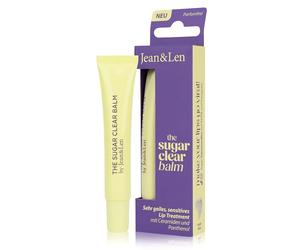 Jean & Len Lip Treatment Sugar Clear, soin des lèvres pour peaux sensibles avec fini gloss transparent, aux céramides & panthénol, renforce la barrière cutanée, vegan, 10 ml