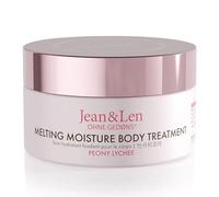 Jean & Len Melting Moisture Body Treatment Peony & Lychee, pour un résultat de soin parfumé, beurre corporel traitant, sans parabènes ni silicones, végétalien, 200 ml