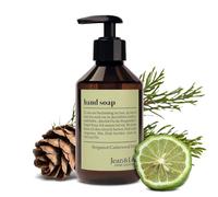 Jean & Len Savon mains Bergamot & Cedarwood, nettoie les mains sollicitées, pour un usage quotidien, savon liquide en distributeur, parfum frais et citronné, végane, 250 ml