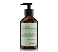 Jean & Len Savon pour les Mains Thym et Menthe, nettoie les mains sollicitées, adapté à un usage quotidien, savon liquide avec pompe, parfum frais et aromatique, vegan, 250 ml