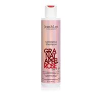 Jean & Len Shampoo Colorglow pour cheveux colorés, avec extrait de grenade, rose & panthénol, parfum fruité-floral, sans parabènes ni silicones, vegan, 300 ml