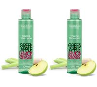 Jean & Len Shampooing fraîcheur Green Apple & Lemongrass, vegan, 300 ml (Lot de 2)