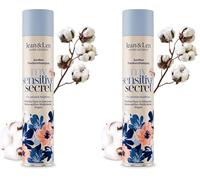 Jean & Len shampooing sec my sensitive secret, pour cuir chevelu sensible, avec extrait de coton & panthénol, aide en cas de racines grasses, pas de résidus blancs, sans parfum, 200 ml (Lot de 2)