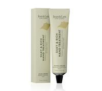 Jean & Len Silky & Rich Hand Treatment Bergamot & Cedarwood, tube en aluminium 100% recyclable (sans couvercle), crème riche, rend les mains douces, sans parabènes & silicones, 75 ml