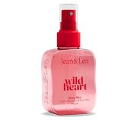 Jean & Len Spray pour le corps Wild Heart, parfum floral délicat au lait de riz crémeux, avec panthénol & extrait de fleur de cerisier, longue durée, vegan, 100 ml