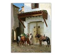 Jean Leon Gerome Kit de peinture 5D pour adultes et enfants, The Halte, 1875 à faire soi-même, 40,6 x 50,8 cm