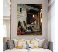 Jean-Léon Gérôme, Le marché aux esclaves, Impression sur toile, Peinture à l'huile, Célèbre œuvre d'art, Affiche, Photo, Art mural, Décoration de la maison (40x60cm)
