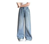 Jean long en denim for filles d'été, coupe skinny classique, doux, extensible, confortable, léger, slim, coupe droite(China140 (7-8Y))