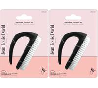 JEAN LOUIS DAVID - Brosse à Ongles - Grande Modèle - Manche en Plastique 100% Recyclé - Manucure Parfaite (Lot de 2)