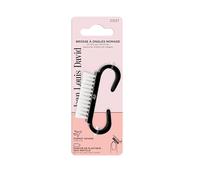 JEAN LOUIS DAVID - Brosse à Ongles - Prise en Mains Facile - Format Compact & Nomade - Manche en Plastique 100% Recyclé - Manucure Parfaite