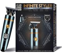 Jean Louis David - Infinite Styler - Tondeuse 4 En 1, Contours Barbe, Cheveux, Nez, Oreilles - Têtes Interchangeables, Rechargeable