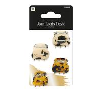 JEAN LOUIS DAVID Pinces à Cheveux Ecaille de Tortue - Lot de 4 pièces