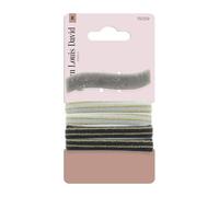 JEAN LOUIS DAVID - Set Coiffure de 4 Élastiques et 1 Barrette à Cheveux Pailletée - Coiffure Facile - Tous Types de Cheveux - Coloris Aléatoire