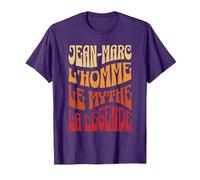 Jean-Marc Homme Mythe Légende Idée-Cadeau Prénom Jean-Marc T-Shirt, Homme, Violet, 3XL