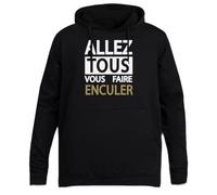 Jean Marie Bigard Pull À Capuche Noir Unisexe sans Genre