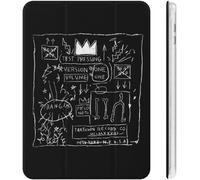 Jean-Michel Basquiat Étui Pour Ipad 2020 (10.2in) Avec Porte-Stylo, Résistant Aux Chocs, Mise En Veille/Réveil Automatique, Coque De Protection Transparente À Trois Volets, Personnage D'anime
