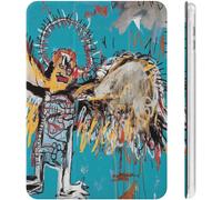 Jean-Michel Basquiat Étui Pour Ipad 2020 Matériau Tpu Antichoc Réglage Automatique De L'angle De Veille/Réveil Mignon Transparent Housse De Protection 10.2in