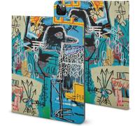 Jean-Michel Basquiat Étui Pour Ipad Pro 2021 Rangement Pour Crayons Prévention Des Rayures Protection Complète Fonction Veille Automatique 11 Pouces
