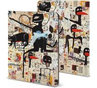 Jean-Michel Basquiat Étui Pour Ipad Pro 2021 Rangement Pour Crayons Prévention Des Rayures Protection Complète Fonction Veille Automatique 11 Pouces