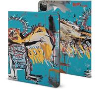 Jean-Michel Basquiat Étui Pour Ipad Pro 2021 Rangement Pour Crayons Prévention Des Rayures Protection Complète Fonction Veille Automatique 11 Pouces