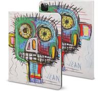 Jean-Michel Basquiat Étui Pour Ipad Pro 2021 Rangement Pour Crayons Prévention Des Rayures Protection Complète Fonction Veille Automatique 11 Pouces