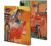 Jean-Michel Basquiat Étui Pour Ipad Pro 2021 Rangement Pour Crayons Prévention Des Rayures Protection Complète Fonction Veille Automatique 11 Pouces