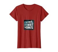 Jean-Michel Jarre Logo Oxymore Reworks T-Shirt, Femme, Canneberge, M